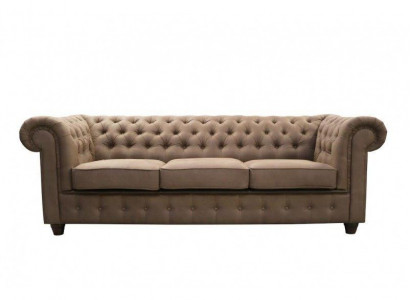Chesterfield Cambridge 3 Sitzer mit Bettfunktion Couch Polster Sofas Couchen Neu
